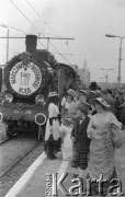 15.06.1985, Warszawa, Polska.
Lokomotywa pociągu z napisem: 