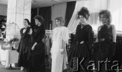 24.03.1986, Warszawa, Polska.
Pokaz mody firmy 