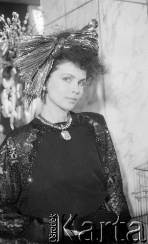 24.03.1986, Warszawa, Polska.
Pokaz mody firmy 