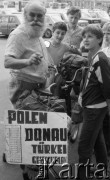 Maj 1986, Warszawa, Polska.
Nauczyciel Paja, rowerzysta-globtrotter jadący rowerem przez Europę.
Fot. Jarosław Tarań, zbiory Ośrodka KARTA, [86-63] 
