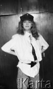 21.08.1987, Warszawa, Polska.
II Wicemiss Polonia Bogna Sworowska w harcerskiej czapce.
Fot. Jarosław Tarań, zbiory Ośrodka KARTA [87-16] 
