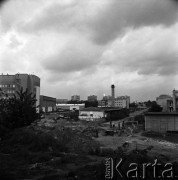 Wrzesień 1968, Warszawa, Polska.
Budowa tunelu pod Alejami Ujazdowskimi. W oddali - zabudowa miejska.
Fot. Jarosław Tarań, zbiory Ośrodka KARTA