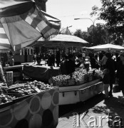 1968, Kraków, Polska.
Spółdzielnia Ogrodnicza Ziemi Krakowskiej handlująca jabłkami.
Fot. Jarosław Tarań, zbiory Ośrodka KARTA