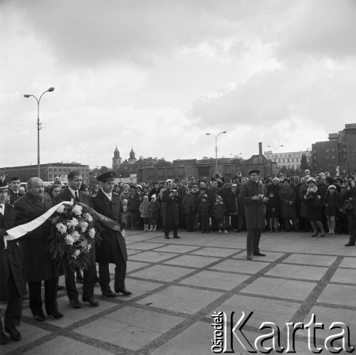 20.10.1968, Warszawa, Polska.
Plac Zwycięstwa (obecnie Piłsudskiego). Uroczyste nadanie imienia 