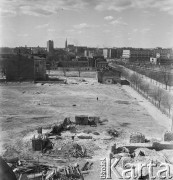 Kwiecień 1968, Warszawa - Wola, Polska. 
Rozbiórka domów przy skrzyżowaniu ulic Wolskiej i Karolkowej.
Fot. Jarosław Tarań, zbiory Ośrodka KARTA