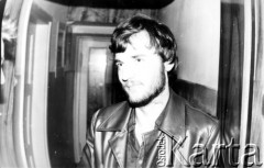 Wrzesień 1980, Gdańsk, Polska.
Andrzej Kołodziej w siedzibie Międzyzakładowego Komitetu Założycielskiego.
Fot. Zenon Kwoka/KARTA

