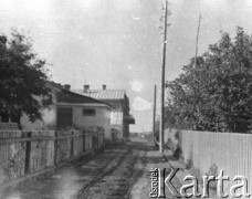 Wrzesień 1939, Równe, Wołyńskie woj., Polska.
Ulica miasta.
Fot. Bolesław Pełczyński, zbiory Ośrodka KARTA, album rodzinny udostępnił Włodzimierz Pełczyński.


