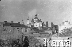 Wrzesień 1939, Równe, Wołyńskie woj., Polska.
Fragment miasta, cerkiew prawosławna.
Fot. Bolesław Pełczyński, zbiory Ośrodka KARTA, album rodzinny udostępnił Włodzimierz Pełczyński.

