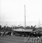 1969, Chorzów, Polska.
Park Kultury, jacht Leonida Teligi 