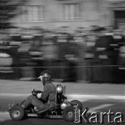 1969, Kielce, Polska.
Zawody kartingowe.
Fot. Jerzy Mąkowski, zbiory Fundacji Ośrodka KARTA