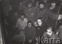 Grudzień 1981, Białołęka k/Warszawy, Polska.
Działacze opozycji i 