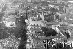 1914-1918, Poznań.
Widok na obecny plac Wolności. Niemiecka fotografia lotnicza.
Fot. NN, zbiory Ośrodka KARTA, album Seweryna Sacewicza, udostępnił Marek Sacewicz
