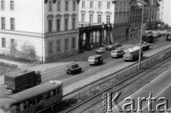 1.05.1983, Wrocław, Polska.
Stan wojenny - pojazdy ZOMO (Zmotoryzowane Odwody Milicji Obywatelskiej) podczas pacyfikacji niezależnej manifestacji pierwszomajowej, zorganizowanej przez podziemne struktury 