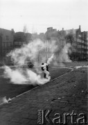 3.05.1982, Gdańsk, Polska.
Stan wojenny - walki uliczne podczas niezależnej manifestacji, zorganizowanej przez podziemne struktury NSZZ 