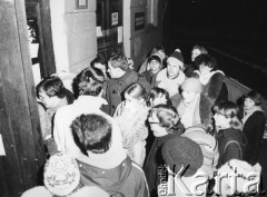 Luty 1981, Warszawa, Polska.
Strajk okupacyjny Studentów SGGW domagających się rejestracji Niezależnego Zrzeszenia Studentów.
Fot. NN, kolekcja NZS SGGW, zbiory Ośrodka KARTA, udostępnili Ryszard Marszałek i Jerzy Boruc