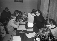 Luty 1981, Warszawa, Polska.
Strajk okupacyjny Studentów SGGW domagających się rejestracji Niezależnego Zrzeszenia Studentów.
Fot. NN, kolekcja NZS SGGW, zbiory Ośrodka KARTA, udostępnili Ryszard Marszałek i Jerzy Boruc
