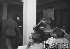 Luty 1981, Warszawa, Polska.
Strajk okupacyjny Studentów SGGW domagających się rejestracji Niezależnego Zrzeszenia Studentów.
Fot. NN, kolekcja NZS SGGW, zbiory Ośrodka KARTA, udostępnili Ryszard Marszałek i Jerzy Boruc

