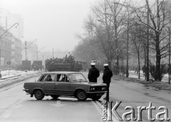 2.12.1981, Warszawa, Polska.
Pacyfikacja Wyższej Oficerskiej Szkoły Pożarniczej.
Fot. NN, kolekcja NZS SGGW, zbiory Ośrodka KARTA, udostępnili Ryszard Marszałek i Jerzy Boruc
