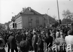 1.05.1982, Warszawa, Polska.
Niezależna manifestacja pierwszomajowa na Starym Mieście.
Fot. NN, kolekcja NZS SGGW, zbiory Fundacji Ośrodka KARTA, udostępnili Ryszard Marszałek i Jerzy Boruc