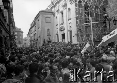 1.05.1982, Warszawa, Polska.
Niezależna manifestacja pierwszomajowa.
Fot. NN, kolekcja NZS SGGW, zbiory Fundacji Ośrodka KARTA, udostępnili Ryszard Marszałek i Jerzy Boruc
