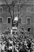 1.05.1982, Warszawa, Polska.
Stan wojenny - niezależna manifestacja 