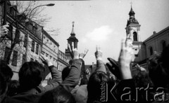 1.05.1982, Warszawa, Polska.
Stan wojenny - niezależna manifestacja 