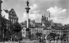 1920-1939, Warszawa, Polska.
Plac Zamkowy i Kolumna Zygmunta.
Fot. NN, zbiory Ośrodka KARTA, udostępnił Tadeusz Jaworski
 
