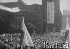 28.06.1981, Poznań, Polska.
Odsłonięcie i poświęcenie pomnika Ofiar Czerwca 1956, msza święta.
Fot. NN, zbiory Ośrodka KARTA

