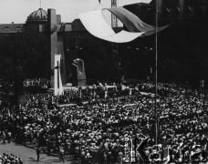28.06.1981, Poznań, Polska.
Odsłonięcie i poświęcenie pomnika Ofiar Czerwca 1956.
Fot. NN, zbiory Ośrodka KARTA

