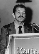 1981, Wrocław, Polska.
Adolf Juzwenko, działacz NSZZ 
