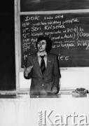 Listopad 1981, Wrocław, Polska.
Strajk na Politechnice Wrocławskiej, przemawia Krzysztof Turkowski.
Fot. NN, zbiory Ośrodka KARTA

