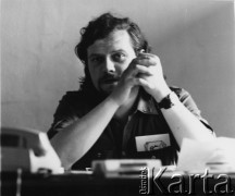 Lata 80., Wrocław, Polska.
Jarosław Broda, redaktor naczelny 