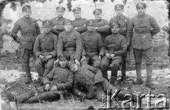 Marzec 1919, Lwów.
Obrona Lwowa - żołnierze 1 Sekcji Legionów Polskich, na zdjęciu m.in. Józef Kochanek.
Fot. NN, zbiory Ośrodka Karta, udostępniła Izabella Tatarkowska