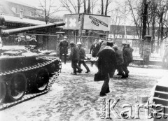 16.12.1981, Katowice, Polska.
Stan wojenny - pacyfikacja strajku w kopalni 
