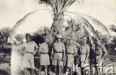 Październik 1942, Quizil-Ribat, Irak.
Żołnierze Armii Polskiej na Wschodzie. 2. z prawej stoi Jan Troszyński.
Fot. NN, zbiory Ośrodka KARTA, kolekcję Jana Troszyńskiego udostępnił Jan Laskowski

