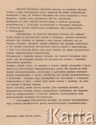 24.01.1971, Szczecin, Polska.
Ulotka Komitetu Strajkowego Stoczni Szczecińskiej.
Fot. NN, zbiory Aleksandra Kusaka, dokumenty z pracy konkursowej Pauliny Kuźmo 