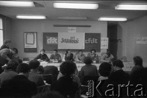 16.12.1981, Paryż, Francja.
Spotkanie założycielskie Komitetu Koordynacyjnego NSZZ 