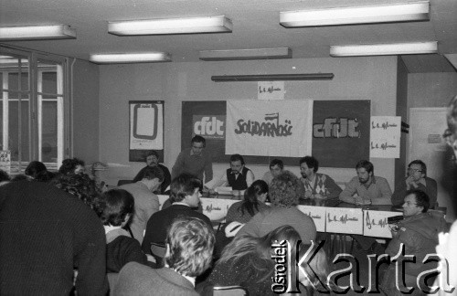 16.12.1981, Paryż, Francja.
Spotkanie założycielskie Komitetu Koordynacyjnego NSZZ 