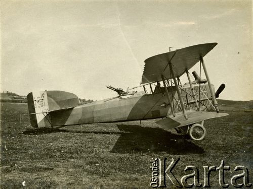 Ok. 1920, prawdopodobnie Lwów, Polska.
Samolot Breguet XIV A2 (wersja zwiadowcza).
Fot. NN, zbiory Ośrodka KARTA, Pogotowie Archiwalne [PAF_011], udostępniła Jolanta Szczudłowska