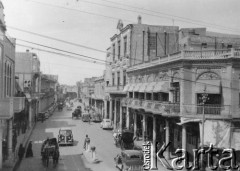 21.12.1942, Bagdad, Irak.
Widok ulicy miasta. Na odwrocie napis: 