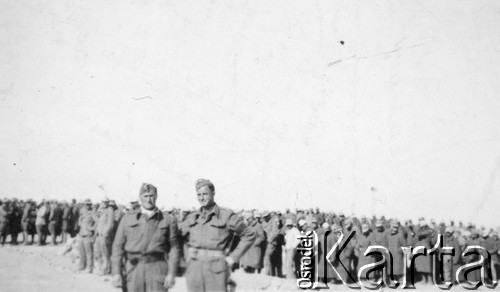 1941-1945, brak miejsca.
Obóz dla jeńców niemieckich. Na odwrocie podpis: 