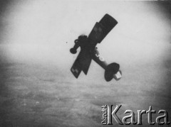 Lata 30., brak miejsca.
Okres międzywojenny, samolot typu Spad.
Fot.NN, z kolekcji Jana Sianosa, udostepnili Scholastyka i Jerzy Królowie.

