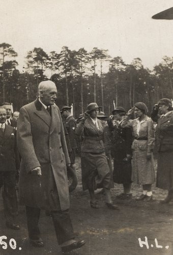 1926-1939, Białystok, Polska.
Prezydent Ignacy Mościcki z wizytą na obozie Koła Starszych Harcerzy 