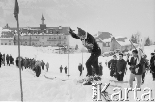 Lata 60., Badgastein, Austria.
Stok narciarski.
Fot. Bogdan Łopieński, zbiory Ośrodka KARTA