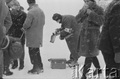 1962, Zakopane, woj. krakowskie, Polska.
Zawody narciarskie FIS.
Fot. Bogdan Łopieński, zbiory Ośrodka KARTA