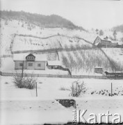 Lata 60., Piwniczna-Zdrój, woj. krakowskie, Polska.
Widok miasteczka.
Fot. Bogdan Łopieński, zbiory Ośrodka KARTA
