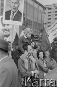 1.05.1969, Warszawa, Polska.
Pochód pierwszomajowy.
Fot. Bogdan Łopieński, zbiory Ośrodka KARTA