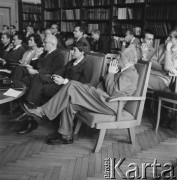 Lata 60., Polska.
Hugo Steinhaus (1. z prawej) - matematyk, współtwórca lwowskiej szkoły matematycznej.
Fot. Bogdan Łopieński, zbiory Ośrodka KARTA
