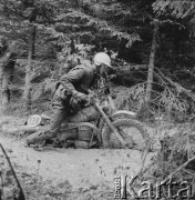 Ok. 1967, Polska.
Rajd motocyklowy, tzw. 