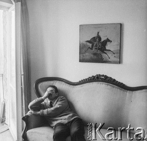 1968, Warszawa, Polska.
Reżyser Andrzej Wajda.
Fot. Bogdan Łopieński, zbiory Ośrodka KARTA